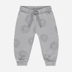 Rylee + Cru Gray Sun Print Kids Joggers